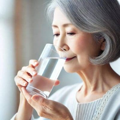 older people drinking water
