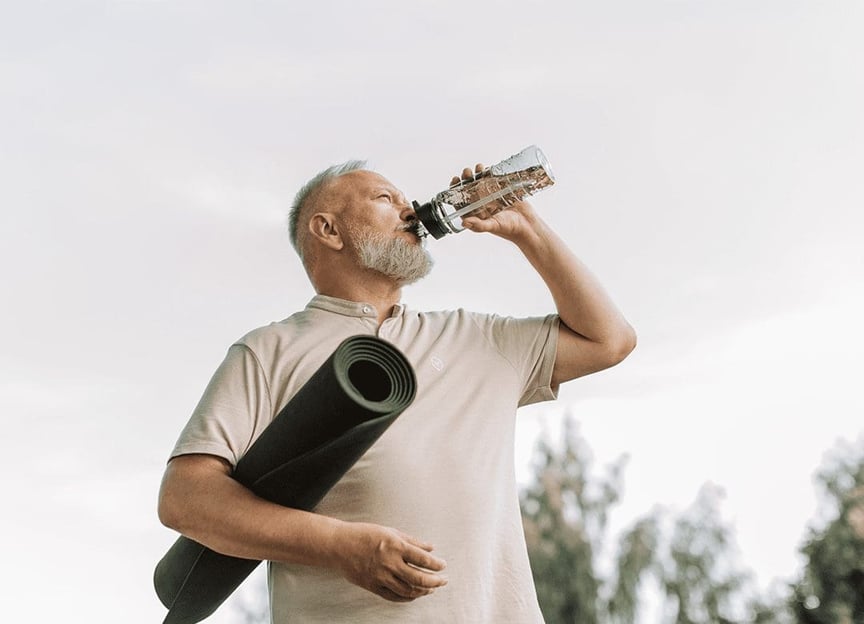 Summer Fun: Kids swimming in the pool with inflatables