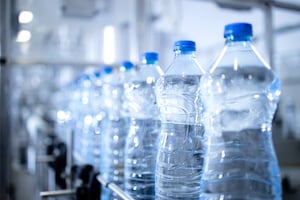 Bottled water, mass produced, BPA