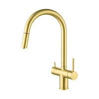 Brushed Gold - Pull Out 3 Way Mixer