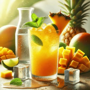 Tropical-Mango-and-Pineapple-Cooler